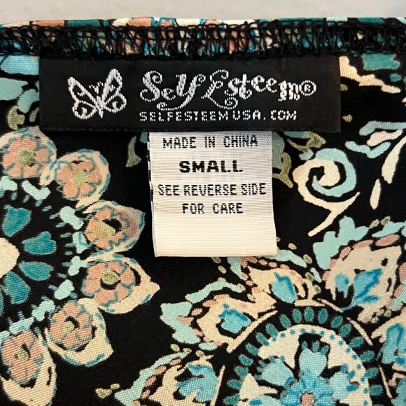 Y2K Self Esteem Floral Silky Satin Tank Top Small Festival Coquette Babydoll - Picture 3 of 5